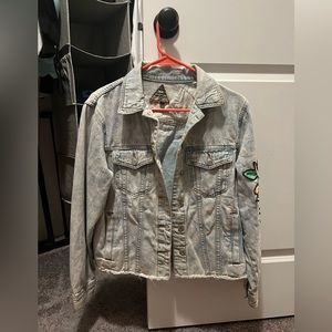 Vintage jean jacket with sequins!